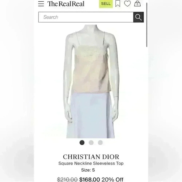 Christian Dior Square Neckline Lace Blush Pink Satin Top in EUC! - Picture 1 of 6